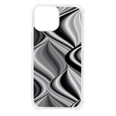 Waves-black-and-white-modern Iphone 13 Mini Tpu Uv Print Case