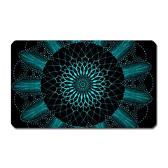 Ornament-district-turquoise Magnet (rectangular) by Bedest