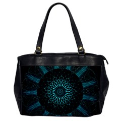 Ornament-district-turquoise Oversize Office Handbag by Bedest