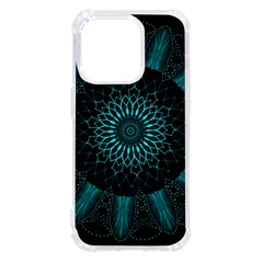 Ornament-district-turquoise Iphone 14 Pro Tpu Uv Print Case by Bedest