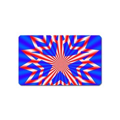 Star-explosion-burst-usa-red Magnet (name Card) by Bedest