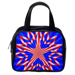 Star-explosion-burst-usa-red Classic Handbag (one Side) by Bedest