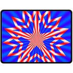 Star-explosion-burst-usa-red Fleece Blanket (Large) 80 x60  Blanket Front