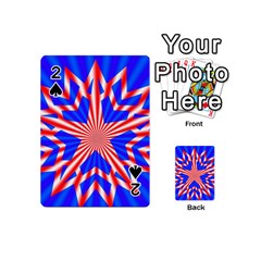 Star-explosion-burst-usa-red Playing Cards 54 Designs (mini) by Bedest