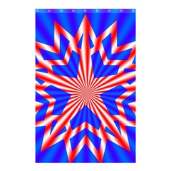 Star-explosion-burst-usa-red Shower Curtain 48  X 72  (small)  by Bedest