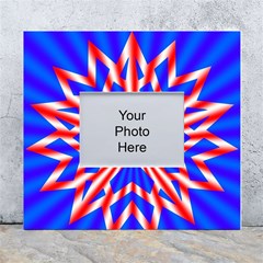 Star-explosion-burst-usa-red White Wall Photo Frame 5  X 7  by Bedest