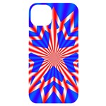 Star-explosion-burst-usa-red iPhone 14 Plus Black UV Print Case Front