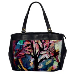 Tree-moon-night-sky-landscape Oversize Office Handbag by Bedest