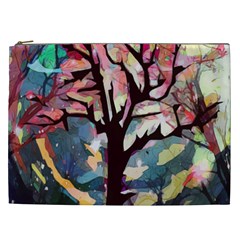 Tree-moon-night-sky-landscape Cosmetic Bag (xxl) by Bedest