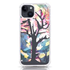 Tree-moon-night-sky-landscape Iphone 14 Tpu Uv Print Case by Bedest