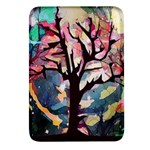 Tree-moon-night-sky-landscape Rectangular Glass Fridge Magnet (4 pack) Front