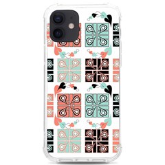 Mint Black Coral Heart Paisley Iphone 12/12 Pro Tpu Uv Print Case by Bedest