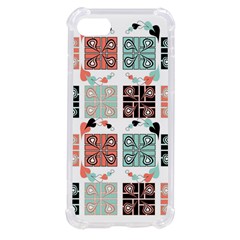 Mint Black Coral Heart Paisley Iphone Se