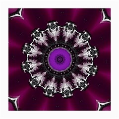 Kaleidoscope-round-circle-geometry Medium Glasses Cloth (2 Sides) by Bedest