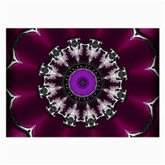 Kaleidoscope-round-circle-geometry Large Glasses Cloth (2 Sides) by Bedest