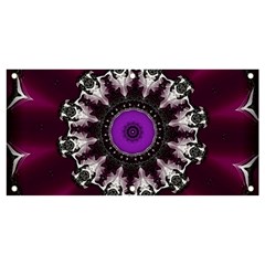 Kaleidoscope-round-circle-geometry Banner And Sign 4  X 2  by Bedest