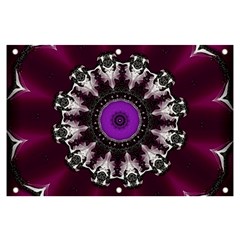 Kaleidoscope-round-circle-geometry Banner And Sign 6  X 4  by Bedest