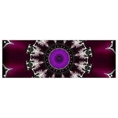 Kaleidoscope-round-circle-geometry Banner And Sign 9  X 3  by Bedest