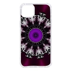 Kaleidoscope-round-circle-geometry Iphone 14 Plus Tpu Uv Print Case