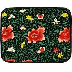 Background Vintage Japanese Design Two Sides Fleece Blanket (mini) by Bedest