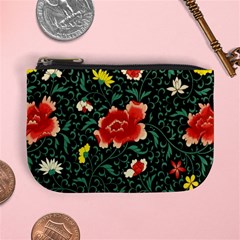 Background Vintage Japanese Design Mini Coin Purse by Bedest