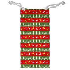 Christmas-papers-red-and-green Jewelry Bag