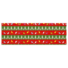 Christmas-papers-red-and-green Banner And Sign 12  X 4  by Bedest