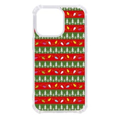 Christmas-papers-red-and-green Iphone 13 Pro Tpu Uv Print Case by Bedest