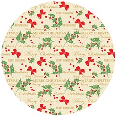 Christmas-paper-scrapbooking-- Wooden Puzzle Round by Bedest