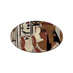 Hieroglyphics-goddess-queen Sticker (oval) by Bedest