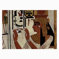 Hieroglyphics-goddess-queen Large Glasses Cloth (2 Sides) by Bedest