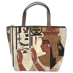 Hieroglyphics-goddess-queen Bucket Bag by Bedest