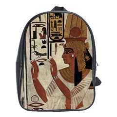 Hieroglyphics-goddess-queen School Bag (xl) by Bedest