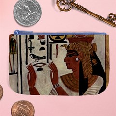 Hieroglyphics-goddess-queen Large Coin Purse by Bedest