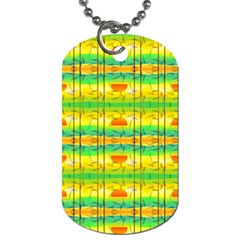 Birds-beach-sun-abstract-pattern Dog Tag (one Side) by Bedest