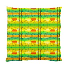 Birds-beach-sun-abstract-pattern Standard Cushion Case (two Sides) by Bedest