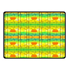 Birds-beach-sun-abstract-pattern Two Sides Fleece Blanket (small) by Bedest