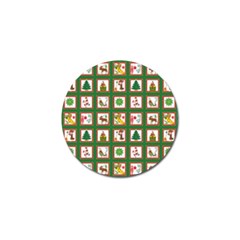 Christmas-paper-christmas-pattern Golf Ball Marker (4 Pack) by Bedest