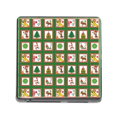 Christmas-paper-christmas-pattern Memory Card Reader (square 5 Slot) by Bedest