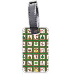 Christmas-paper-christmas-pattern Luggage Tag (two Sides) by Bedest