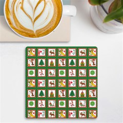 Christmas-paper-christmas-pattern Uv Print Square Tile Coaster  by Bedest