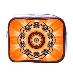 Abstract-kaleidoscope-colorful Mini Toiletries Bag (one Side) by Bedest