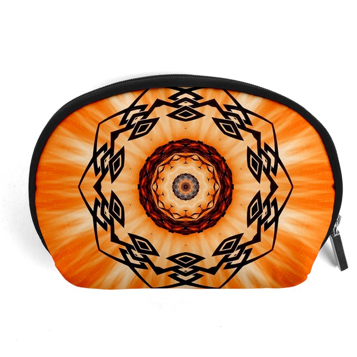 Abstract-kaleidoscope-colorful Accessory Pouch (Large)