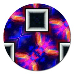 Box-abstract-frame-square Magnet 5  (round) by Bedest