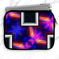 Box-abstract-frame-square Apple Ipad 2/3/4 Zipper Cases by Bedest