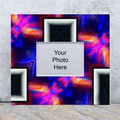 Box-abstract-frame-square White Wall Photo Frame 5  X 7  by Bedest