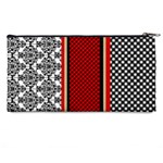 Background-damask-red-black Pencil Case Back