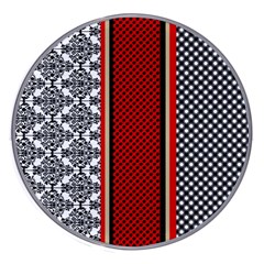 Background-damask-red-black Wireless Fast Charger(white)