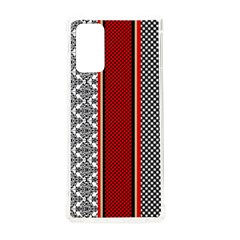 Background-damask-red-black Samsung Galaxy Note 20 Tpu Uv Case by Bedest