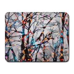 Forest-abstract-artwork-colorful Small Mousepad by Bedest